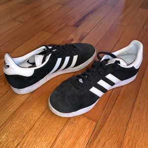 Black & White Adidas Gazelle Sneakers